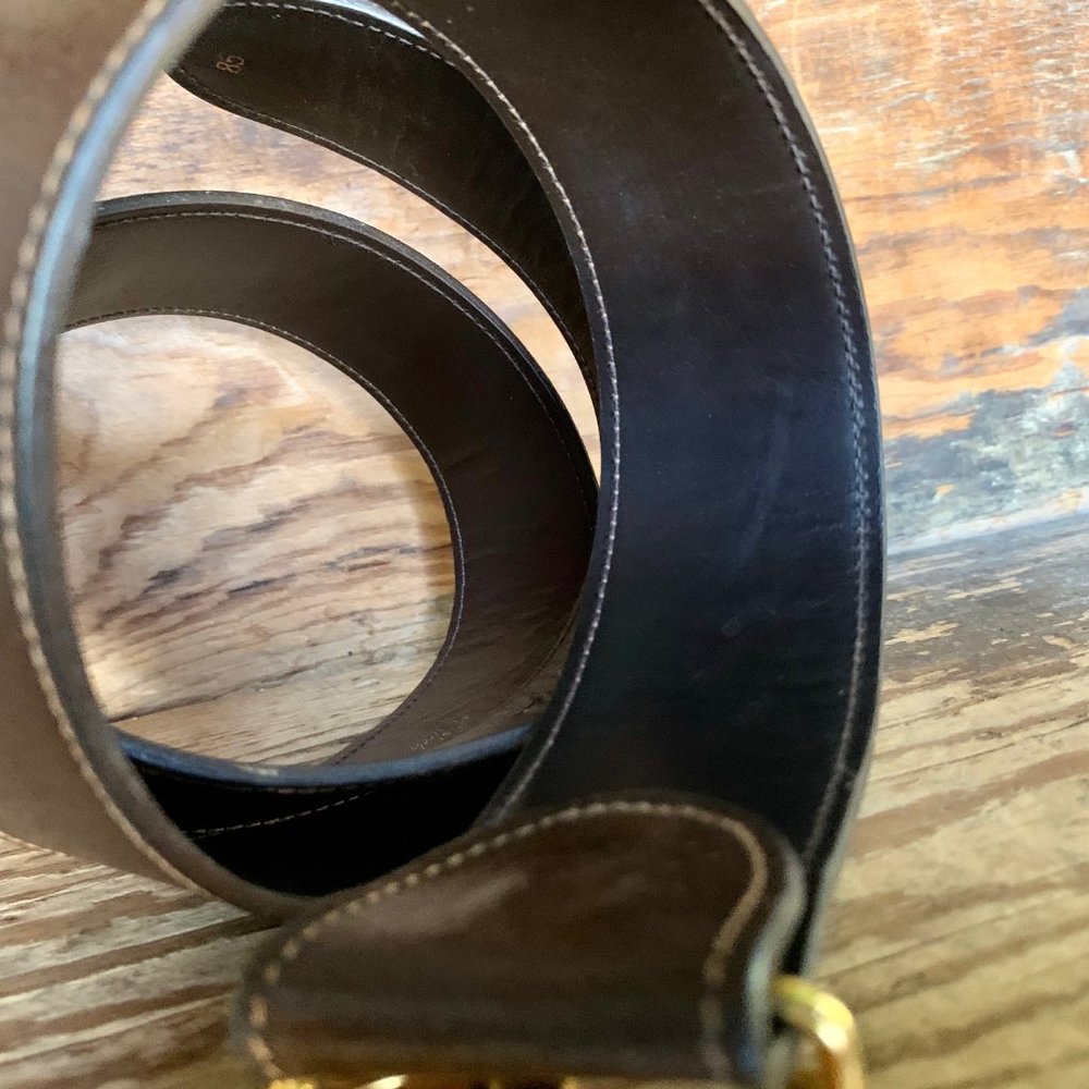 Vintage Gucci Belt and Removable Gold Buckle - Picture 7 of 8